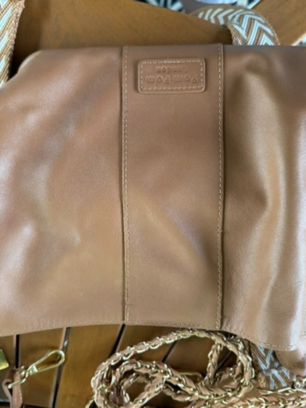 Pom Pom London Lambeth Maple cross body bag